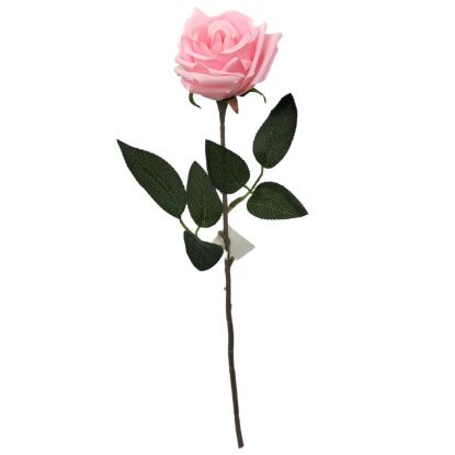 Picture of 40cm SINGLE DIAMOND ROSE LIGHT PINK