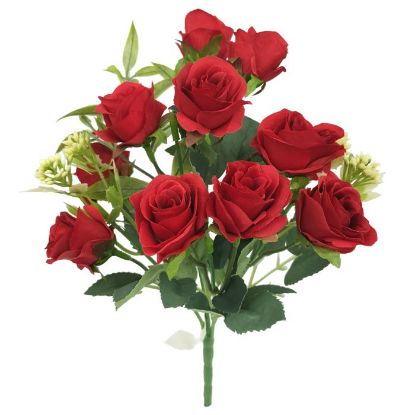 Picture of 30cm MINI ROSE & BERRY BUSH RED