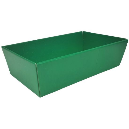 Picture of 28 X 18cm MEDIUM HAMPER TRAY DARK GREEN X 30pcs