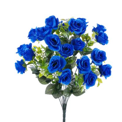 Picture of 52cm MINI ROSE BUSH ROYAL BLUE