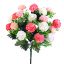 Picture of 50cm SPIKY MUM BUSH WITH FOLIAGE IVORY/PINK/CERISE