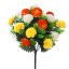 Picture of 50cm SPIKY MUM BUSH WITH FOLIAGE IVORY/YELLOW/ORANGE