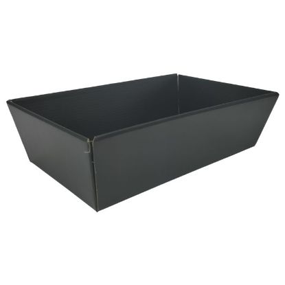 Picture of 28 X 18cm MEDIUM HAMPER TRAY BLACK X 30pcs