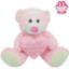Picture of 20cm (8 INCH) SNUGGLE BEARS SITTING BEAR WITH HAPPY MOTHERS DAY HEART PINK