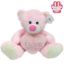 Picture of 38cm (15 INCH) SNUGGLE BEARS SITTING BEAR WITH I LOVE MUM HEART PINK