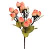 Picture of 24cm MINI AUTUMN ROSEBUD BUSH WITH ASTILBE ASSORTED X 60pcs