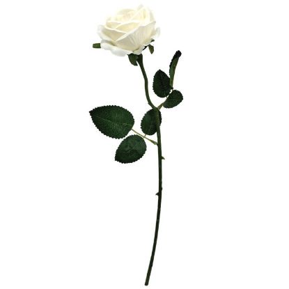 Picture of 49cm SINGLE ROSE IVORY