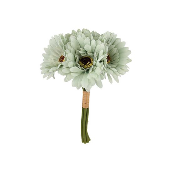 Picture of 23cm GERBERA BUNDLE (6 STEMS) SAGE GREEN