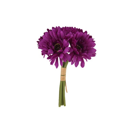 Picture of 23cm GERBERA BUNDLE (6 STEMS) PURPLE