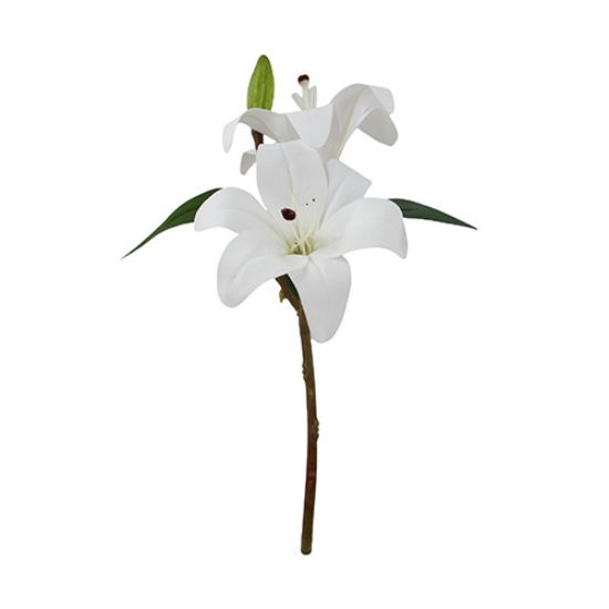 Picture of 36cm LILY SPRAY WHITE