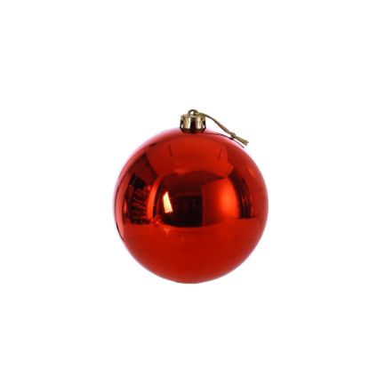 Picture of 15cm CHRISTMAS BAUBLE SHINY RED