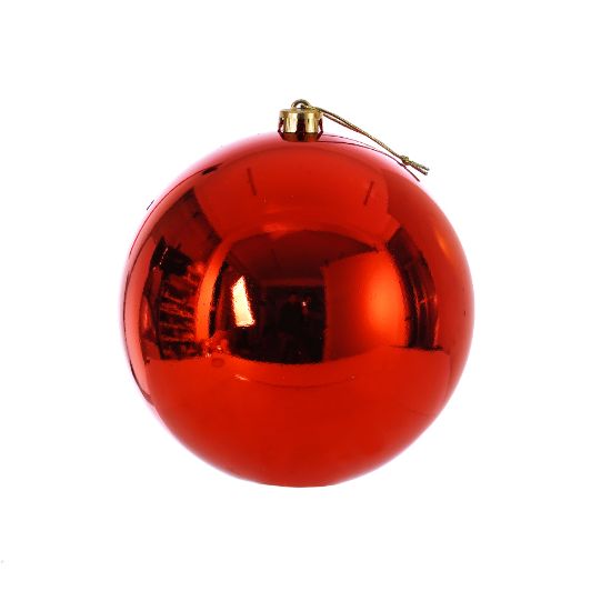 Picture of 20cm CHRISTMAS BAUBLE SHINY RED