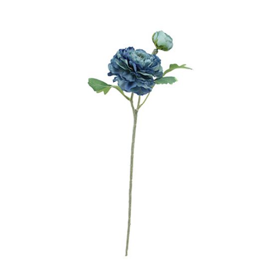 Picture of 45cm RANUNCULUS SPRAY BLUE/TURQUOISE