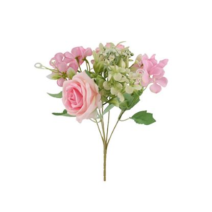 Picture of 30cm ROSE HYDRANGEA & BERRY BUSH LIGHT PINK