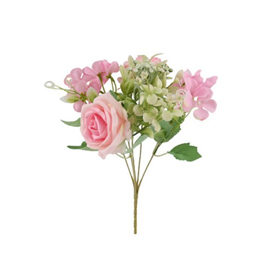 Picture of 30cm ROSE HYDRANGEA & BERRY BUSH LIGHT PINK