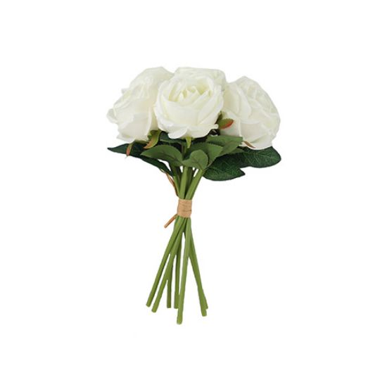 Picture of 31cm PREMIUM GLOBE ROSE BUNDLE (BUNDLE OF 7) IVORY