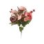 Picture of 32cm AUTUMN MIXED RANUNCULUS & HYDRANGEA BUSH PINK/BROWN