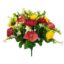 Picture of 34cm RANUNCULUS MIXED BUSH WITH FOLIAGE ORANGE/YELLOW/RED