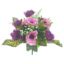 Picture of 33cm SATIN ANEMONE MIXED BUSH WITH EUCALYPTUS PURPLE/PINK