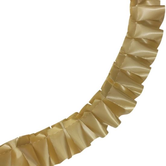 Picture of 50mm PRE PLEATED RIBBON X 10 METRES GOLD