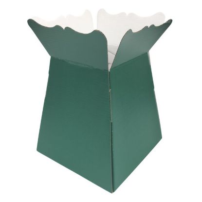 Picture of EURO VASE BOUQUET BOX DARK GREEN X 30pcs