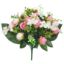 Picture of 36cm ROSEBUD & DAISY BUSH WITH WILDFLOWER PINK/IVORY