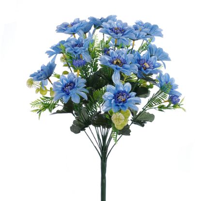 Picture of 50cm SPIKY DAHLIA BUSH (18 HEADS) BLUE