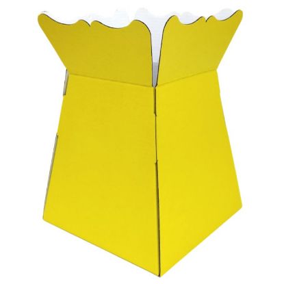 Picture of EURO VASE BOUQUET BOX YELLOW X 30pcs