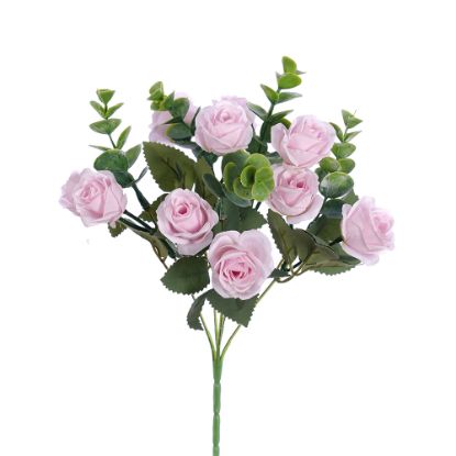 Picture of 28cm ROSE & EUCALYPTUS BUSH PINK
