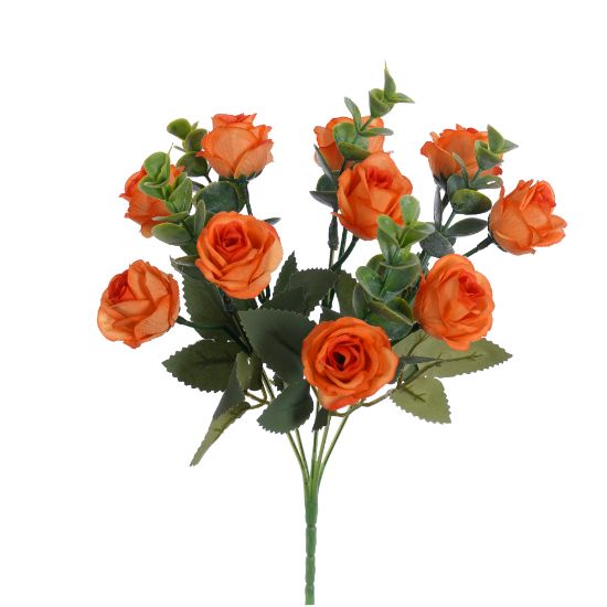 Picture of 28cm ROSE & EUCALYPTUS BUSH ORANGE