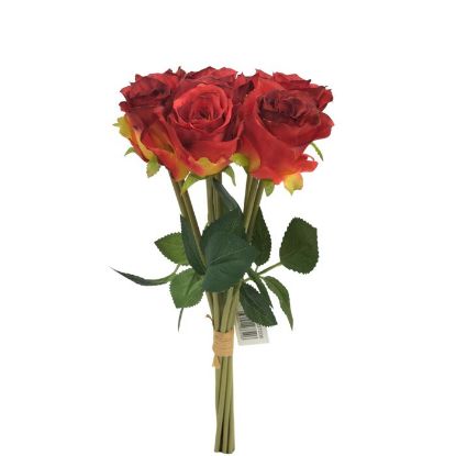 Picture of ROSE BUNDLE (8 HEADS) RED/ORANGE