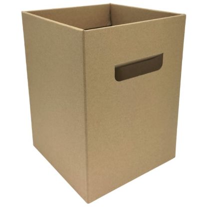 Picture of 24.5cm FLOWER BOX WITH HANDLES KRAFT X 10pcs