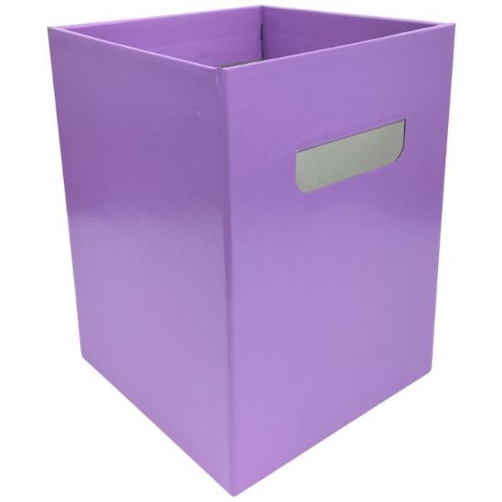 Picture of 24.5cm FLOWER BOX WITH HANDLES LILAC X 10pcs