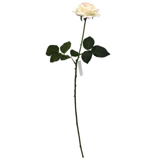 Picture of 63cm REAL TOUCH TEA ROSE CREAM/PINK