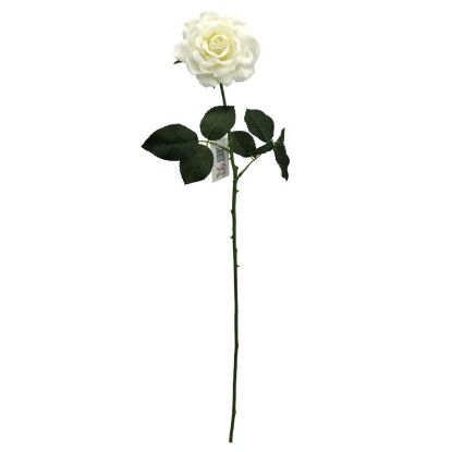 Picture of 63cm REAL TOUCH TEA ROSE IVORY