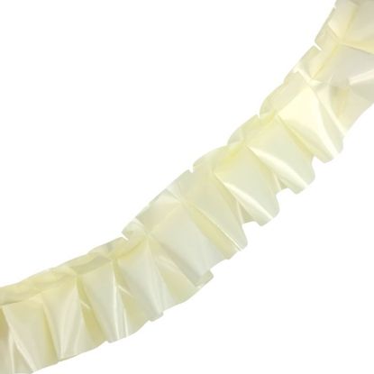 Picture of 50mm PRE PLEATED RIBBON X 32 METRES CREAM