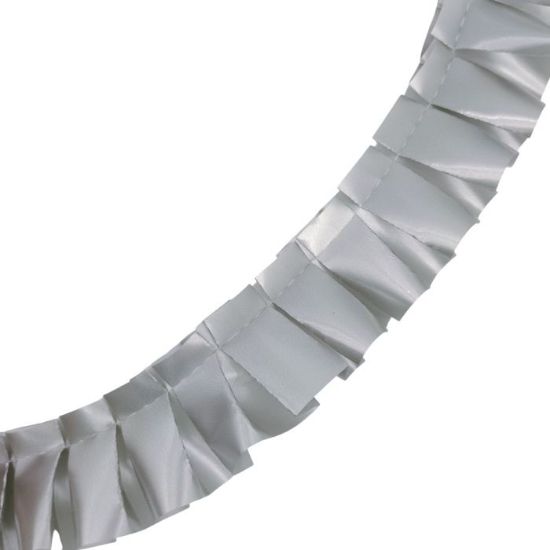 Picture of 50mm PRE PLEATED RIBBON X 32 METRES SILVER