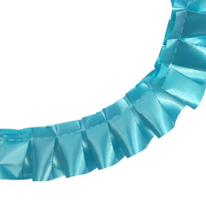 Picture of 50mm PRE PLEATED RIBBON X 32 METRES TURQUOISE