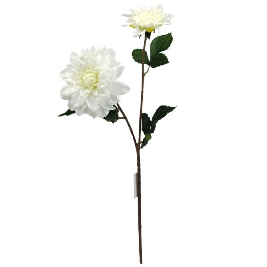 Picture of 60cm REAL TOUCH DAHLIA SPRAY IVORY