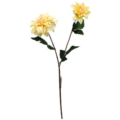 Picture of 60cm REAL TOUCH DAHLIA SPRAY YELLOW