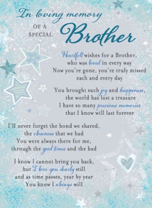 Picture of PLASTIC COATED MEMORIAL CARD X 6pcs - BROTHER