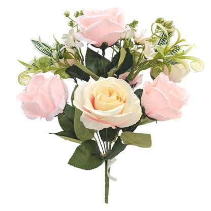 Picture of 36cm ROSE BUSH PINK/CREAM
