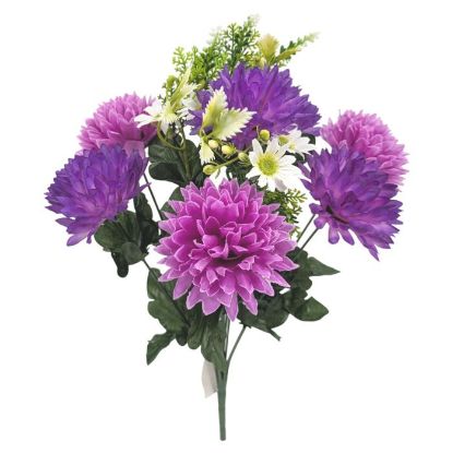 Picture of 40cm BALL MUM & DAISY BUSH PURPLE/LILAC