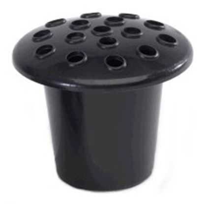 Picture of PLASTIC GRAVE VASE AND LID BLACK X 5pcs
