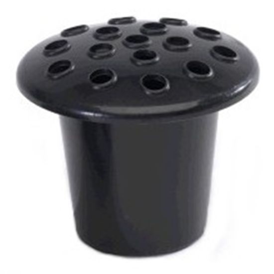 Picture of PLASTIC GRAVE VASE AND LID BLACK X 5pcs