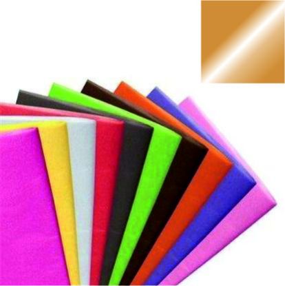 Picture of TISSUE PAPER 500 x 750mm (50gsm) X 48 SHEETS BRIGHT METALLIC GOLD