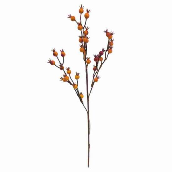 Picture of 54cm AUTUMN BERRY SPRAY ORANGE