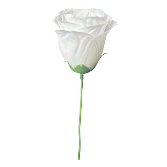 Picture of 5cm SINGLE ROSEBUD ON 19cm STEM WHITE X 144pcs