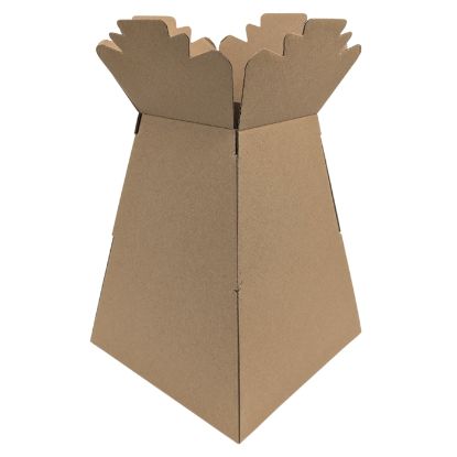 Picture of GLOSSY BOUQUET BOX LARGE NATURAL KRAFT X 30pcs