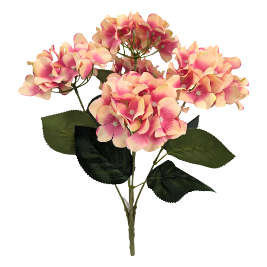 Picture of 49cm LARGE HYDRANGEA BUSH PINK/PEACH